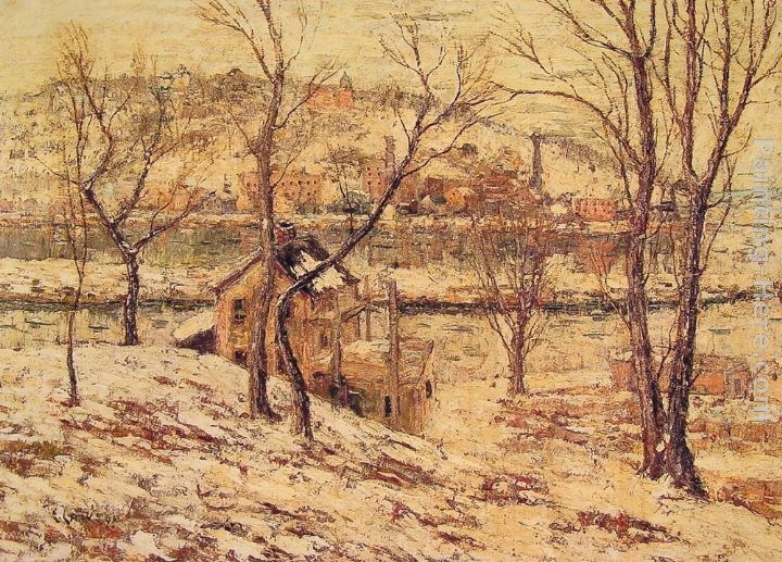 Ernest Lawson Winter on the Harlem River